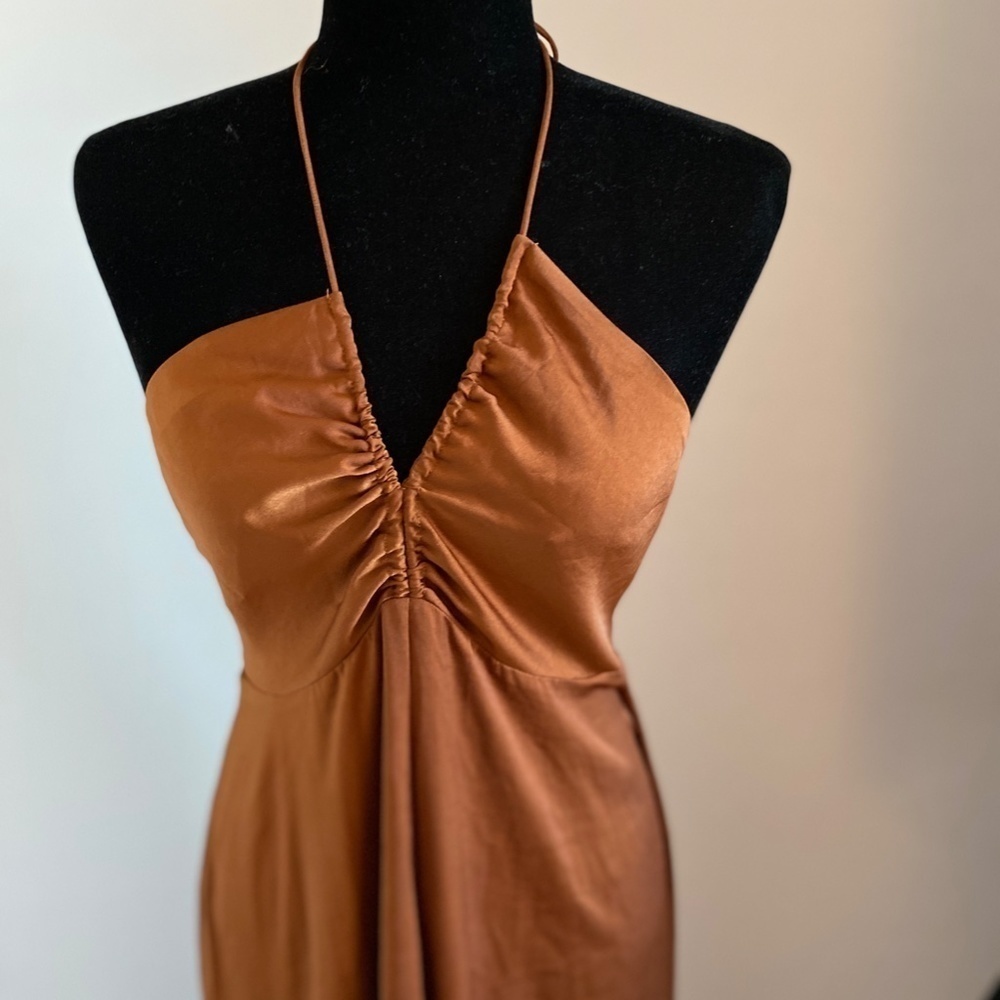 Banana Republic Silky Halter Dress NWT - Picture 3 of 13